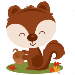 Fall Squirrel SVG scrapbook cut file cute clipart files for ...