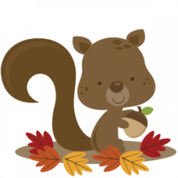 Fall Squirrel SVG file for scrapbooking cardmaking squirrel svg ...