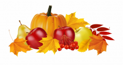 Autumn Pumpkin And Fruits Png Clipart Image - Transparent Background ...