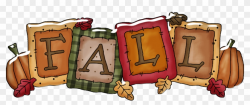 Fall Clipart Autumn Word - Happy Fall, HD Png Download - 1024x383 ...