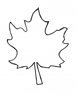 Fall leaves fall leaf outline clip art 2 - ClipartPost