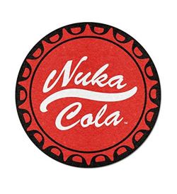 JUST FUNKY Official Fallout Nuka Cola Logo Design Round Blanket/Tapestry,  220 GSM Coral Fleece, Set of 1, 48 inches