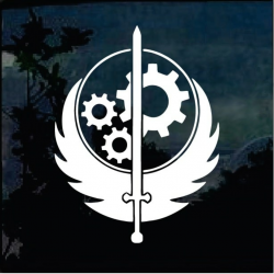 Fallout Brotherhood of Steel Logo Window Decal Sticker