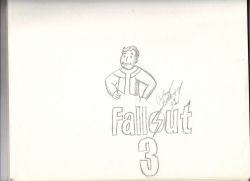 Fallout (Vault Boy + Logo) - Drawing | Fault Boy and Fallout ...