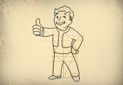 How to Draw Vault Boy From the Fallout Series Step by Step