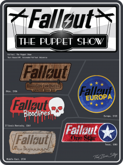 Logos of the different campaigns in Fallout: The Puppet Show ...