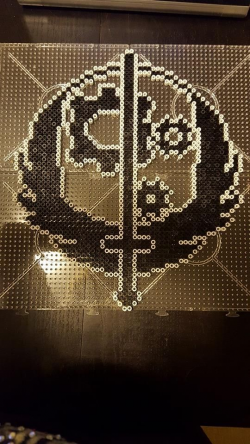 brotherhood of steel logo fra Fallout 4 | Pixel beads ...