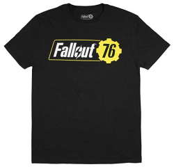 Fallout 76 Shirt Men\'s Adult Video Game Logo Black T-Shirt