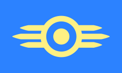 Flag of Vault Tec. [Fallout Series] : vexillology
