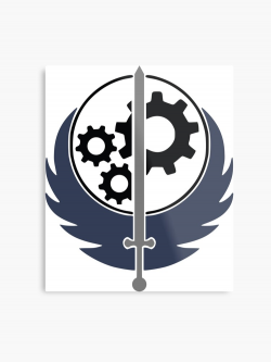 Fallout Brotherhood of Steel Logo Vector | Metal Print