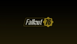 Photo Fallout Logo Emblem 76 vdeo game Black background