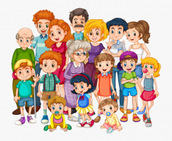 Big Family Clipart - Clipart Family , Transparent Cartoon, Free ...