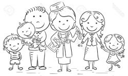 Best Family Clip Art Black Outline Photos » Free Vector Art, Images ...