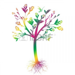 Colorful Family Tree Background | Clipart Panda - Free Clipart Images