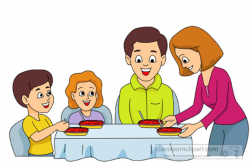 Family eating thanksgiving dinner clipart clipartxtras - Cliparting.com