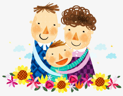 Family hugging clipart 5 » Clipart Station