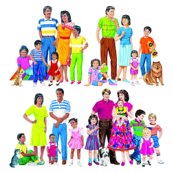 Amazon.com: Little Folk Visuals LFV22211 Multicultural Families Pre ...