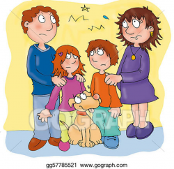 Stock Illustration - Family, divorced. Clipart Drawing gg57785521 ...