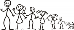 Family Stick Figures - ClipArt Best | Tattoos | Family stickers ...