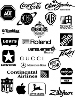 Black and White Famous Logo - LogoDix