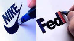 Watch a Calligrapher Perfectly Draw Famous Logos From ...
