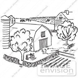 Farm clipart black and white 9 » Clipart Station