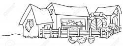 Farm Clipart Black And White & Look At Clip Art Images - ClipartLook