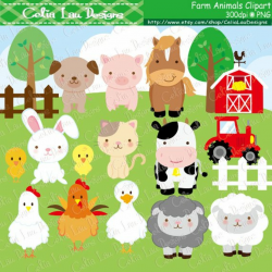Farm animals Clipart, cute farm animals clip art ,farm clipart ...