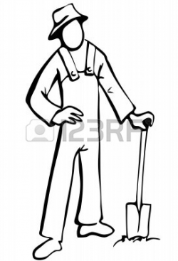 Farmer Clipart Black And White | Clipart Panda - Free Clipart Images
