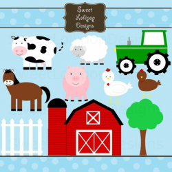 FARM ANIMAL FREE PRINTABLES | Farm Animals Digital Clip Art Clipart ...