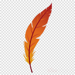 Feather clipart - Feather, Leaf, Orange, transparent clip art