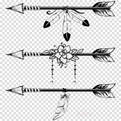 Line Art Arrow clipart - Feather, Arrow, Illustration ...