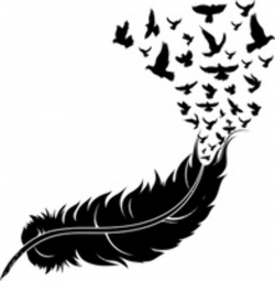 Feather with birds clipart clipart images gallery for free ...