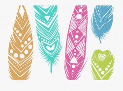 Feathers Clipart Boho - Illustration #1928853 - Free ...