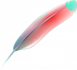 colored feather - Clip Art Library