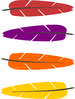 Free Clipart: Colored feathers | pauthonic