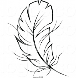 Feathers clipart outline, Feathers outline Transparent FREE ...