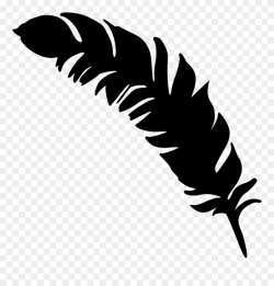 Feather Clipart Simple - Feather Clipart Black And White ...