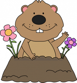 free groundhog clipart | Spring Groundhog Clip Art - groundhog with ...