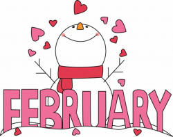 February Clip Art | Month of February Snowman Love Clip Art Image ...