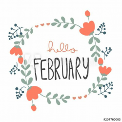 Hello February Clipart | 20+ Best Welcome February Month Images ...