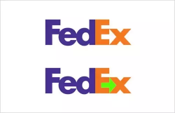 What are the design elements in the FedEx logo? - Quora