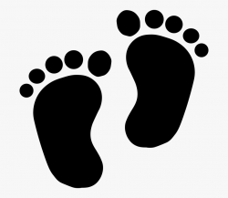 Feet Clipart Monster Jpg - Little Baby Footprints #319217 ...