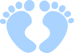 Blue Baby Feet Clip Art - this is an editable clip art ...