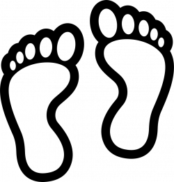 HD Footprints Comments - Feet Clipart Black And White ...