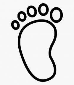 Baby Feet Clipart Black And White - Feet Png Drawing #342634 ...