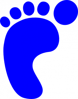 Blue Foot Print Clip Art at Clker.com - vector clip art ...