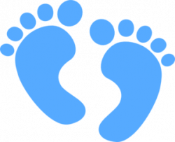 Baby Feet - Blue clip art - vector clip art online, royalty ...