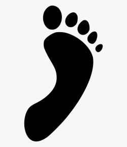 Footsteps Clipart Left Footprint - Foot Step Icon Png ...