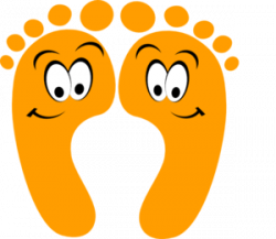 Orange Happy Feet Clip Art at Clker.com - vector clip art ...